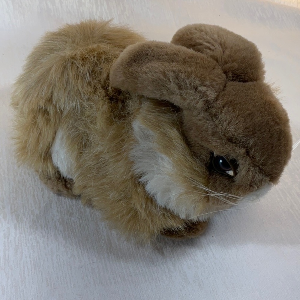 10” Natural Lay Down Bunny By Fiesta Plush Stuffed Animal